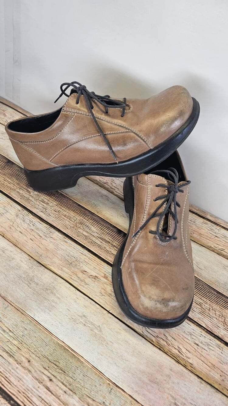 Dansko Shoes Women’s 41 US 10.5-11 Brown Platform Oxfords Leather